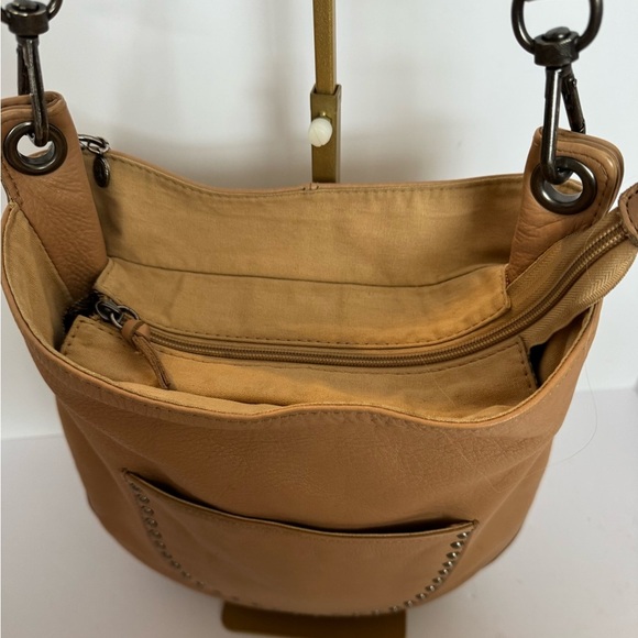 Sak Zinnia Beige Leather Front Stud Studded Pocket Purse - Picture 10 of 13
